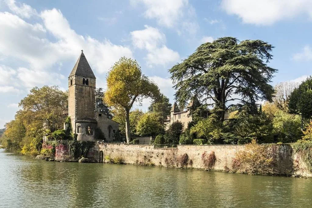Île Barbe sur la Saône dans le neuvième arrondissement de Lyon